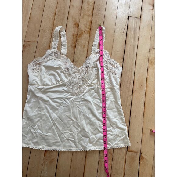 Vintage 90s Y2K Illusion Lace Cami Coquette Fairycore Feminine Lingerie Top S - Picture 7 of 7